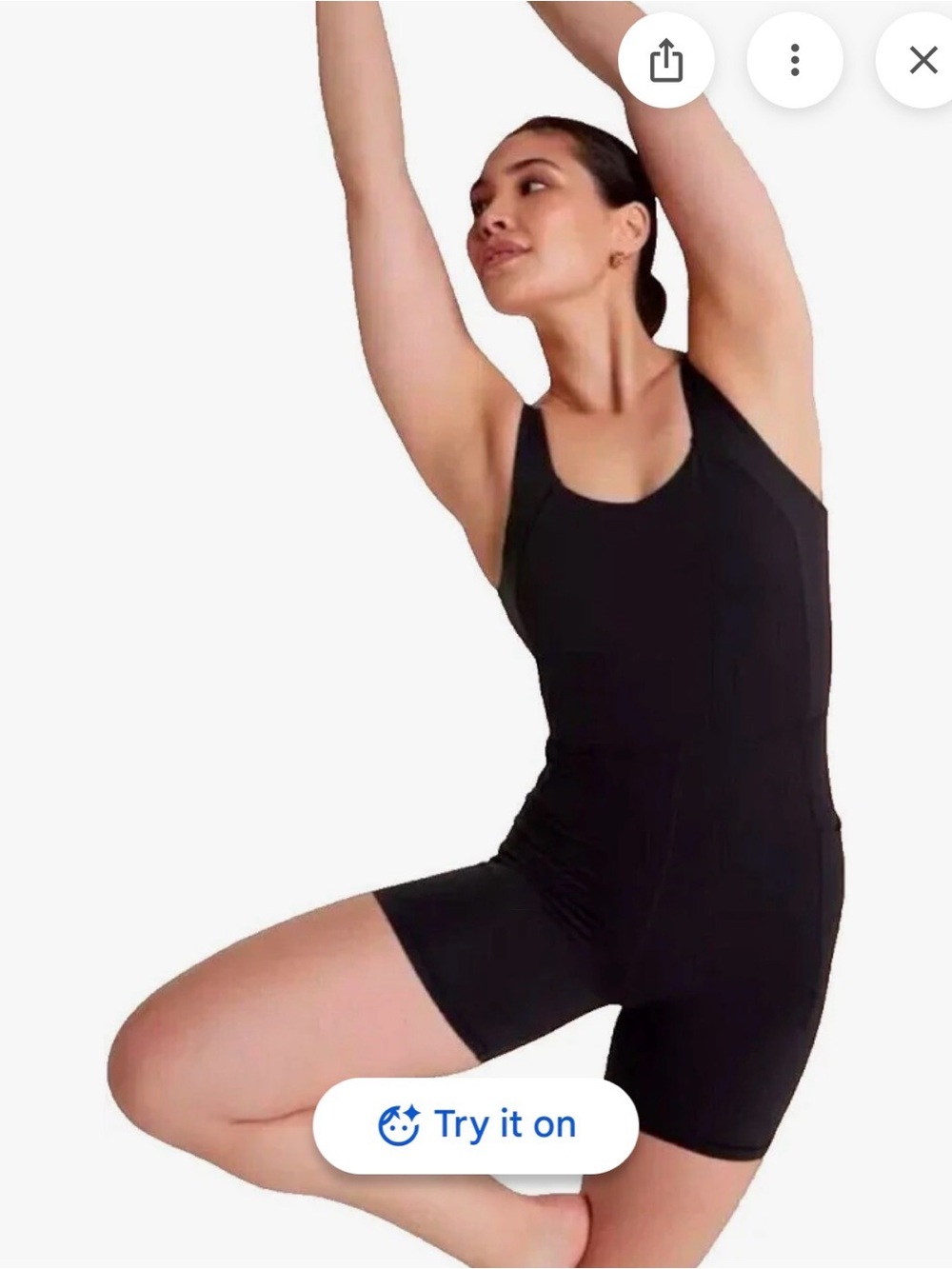 CALIA by Carrie Underwood Black Stretch Tank Romper
